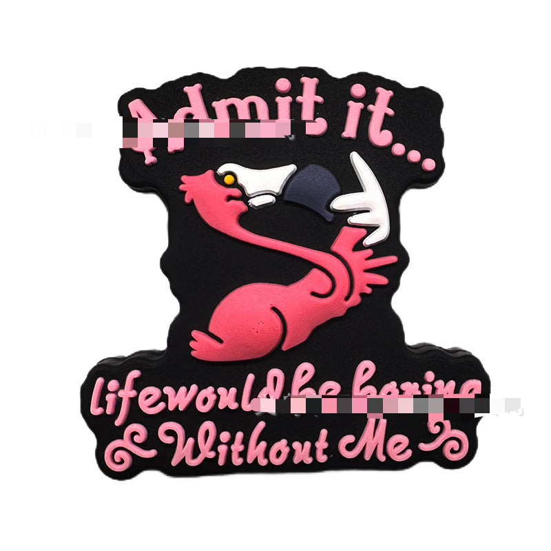 Wholesale 50pcs Cartoon Glue Silicone Beads Bracelet Necklace Pen Beads Accessories Loose Beads